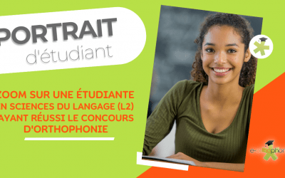 Parcours étudiant : « je suis entrée en 1ère année d’orthophonie ! »