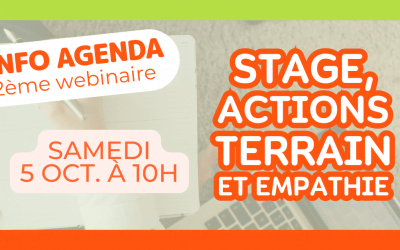 J-3 avant notre deuxième webinaire : stage, action terrain et empathie