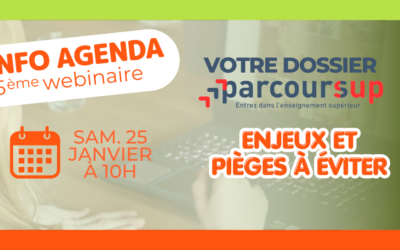J-3 avant notre 5ème webinaire « Ouverture Parcoursup »