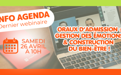 J-3 avant notre dernier webinaire : la gestion des émotions lors des oraux