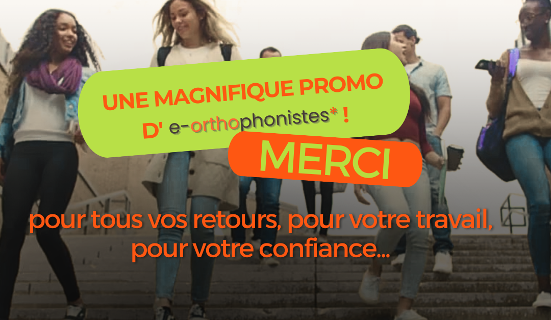 MERCI à tous nos étudiants, pour tous vos retours, pour votre travail, pour votre confiance...