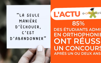 Vous n’avez pas intégré une 1ère année d’orthophonie cette année : quoi faire pour réussir l’an prochain ?