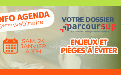J-3 avant notre 5ème webinaire « Ouverture Parcoursup »