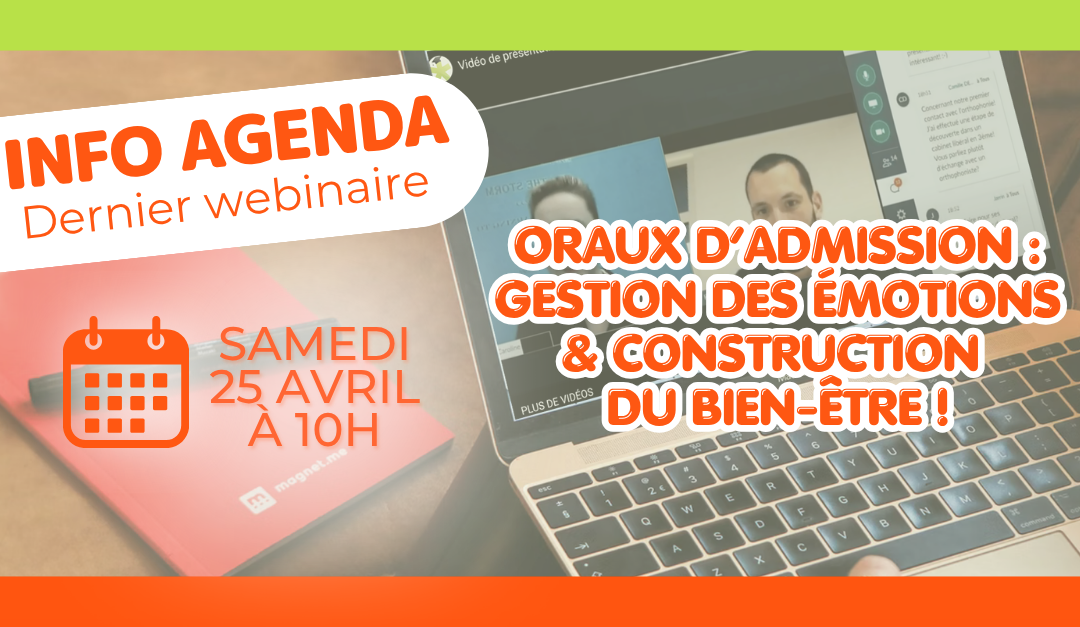Webinaire 25 avril 2026 : Oraux d'admission : Gestion des émotions et construction du bien-être