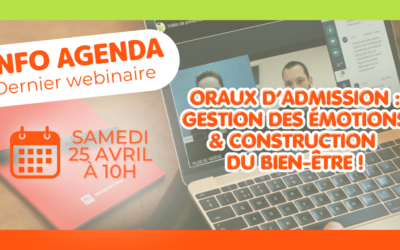 J-3 avant notre dernier webinaire : la gestion des émotions lors des oraux