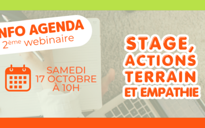 J-3 avant notre deuxième webinaire : stage, action terrain et empathie